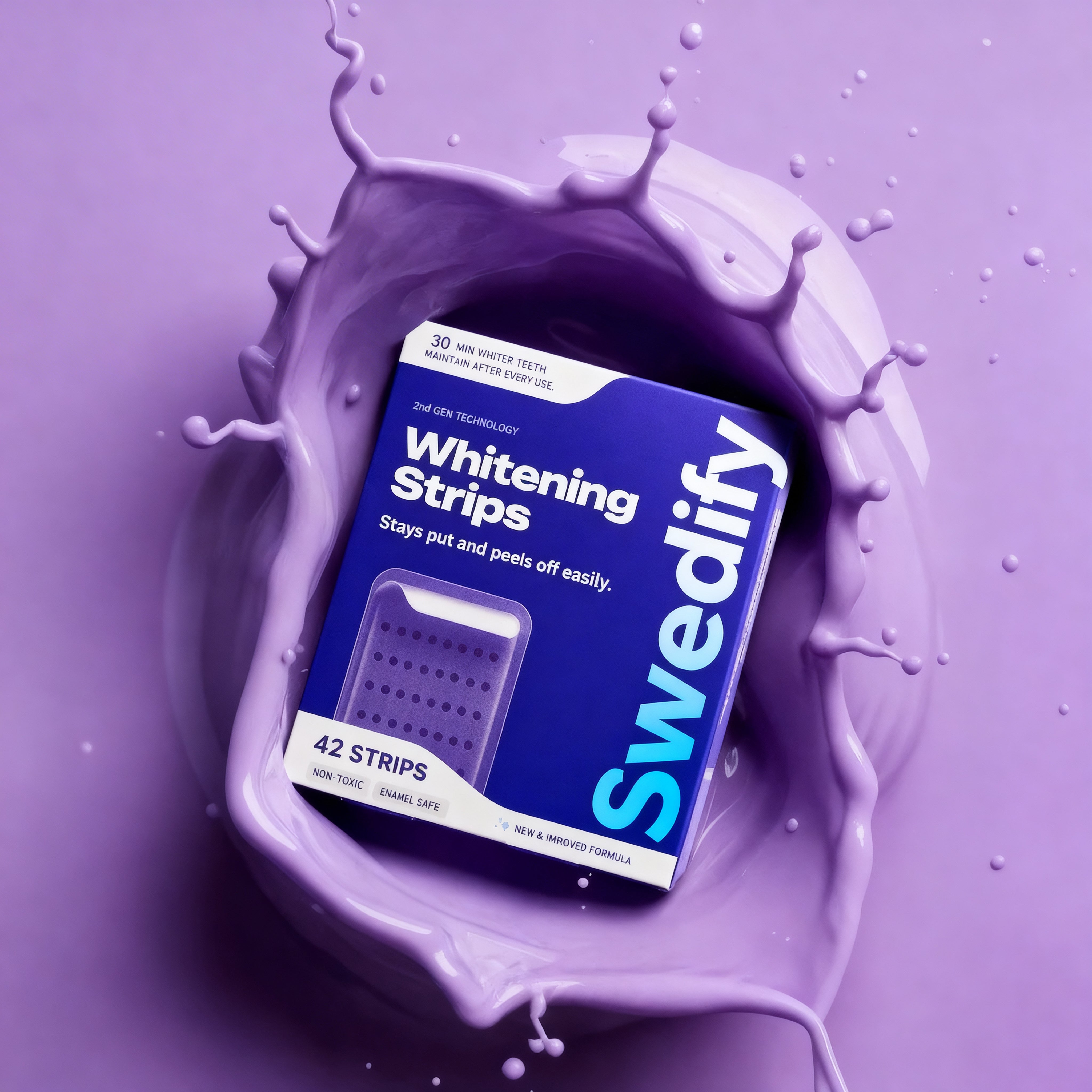 Swedify Purple Whitening Strips